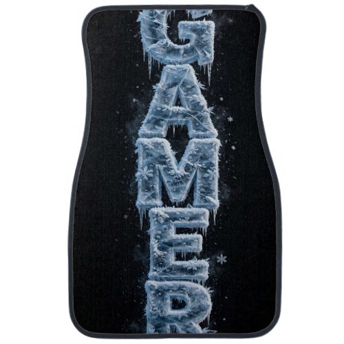Frozen Gamer Vertical Ice Logo Car Floor Mat