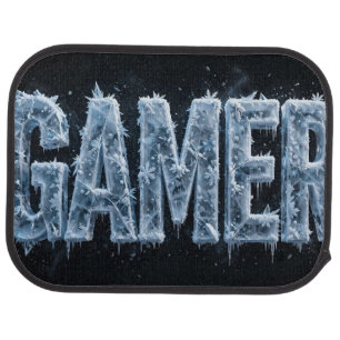 Frozen Gamer Vertical Ice Logo Car Floor Mat