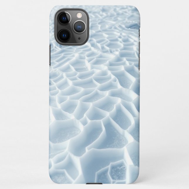 Frozen Geometry: The Crystallized Landscape iPhone Case (Back)