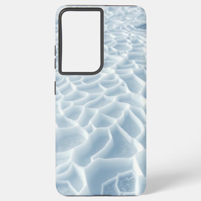 Frozen Geometry: The Crystallized Landscape Samsung Galaxy Case (Back)