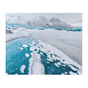 Frozen glacier ice, Iceland Acrylic Print