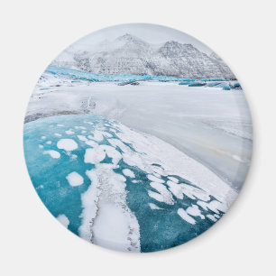 Frozen glacier ice, Iceland Magnet
