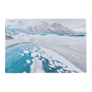 Frozen glacier ice, Iceland Placemat