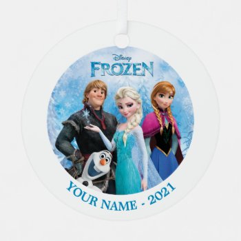 Frozen Group Personalized Add Your Name Metal Ornament by frozen at Zazzle