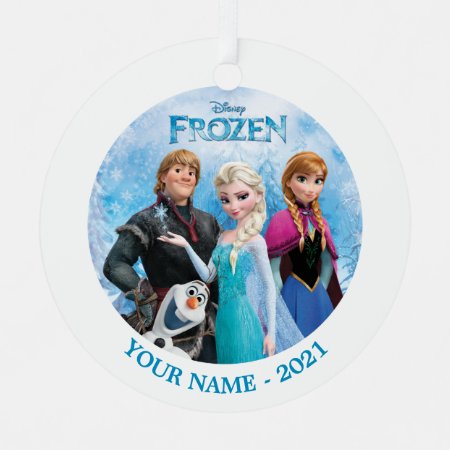 Frozen Group Personalized Add Your Name Metal Ornament
