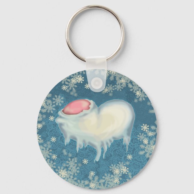 Frozen Heart Keychain (Front)