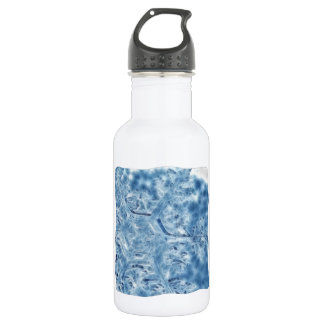 Frozen Ice Crystal Fractal Snowflake Water Bottle