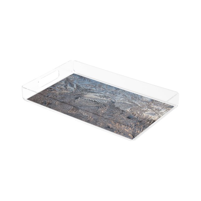 Frozen Ice Crystals Acrylic Tray (Angled)