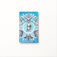 Frozen Ice Snowflake Winter Light Switch Cover
