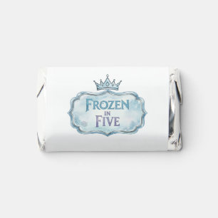 Frozen in Five Snowflake Birthday Thank You Hershey's Miniatures