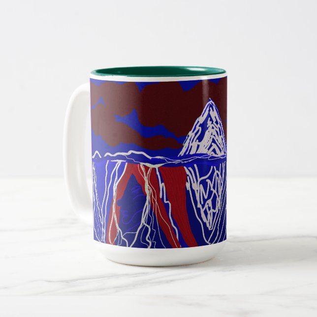 Frozen in Sequence Two-Tone Coffee Mug (Front Left)