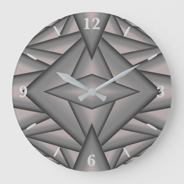 Frozen In Time Abstract Art Large Clock (Front)