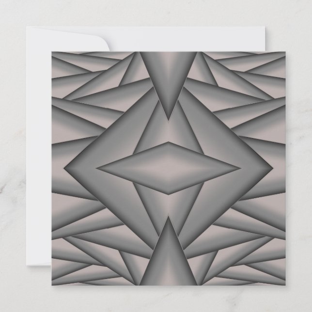 Frozen In Time Abstract Art Note Card (Front)
