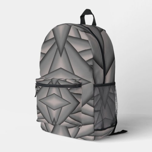 Frozen In Time Abstract Art Printed Backpack