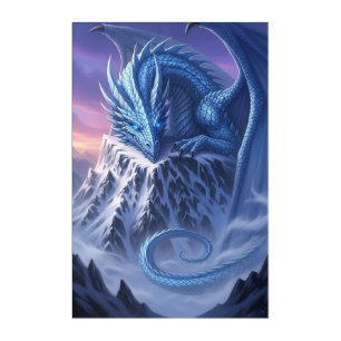 Frozen Inferno Gate – The Clash of Fire and Ice Acrylic Print