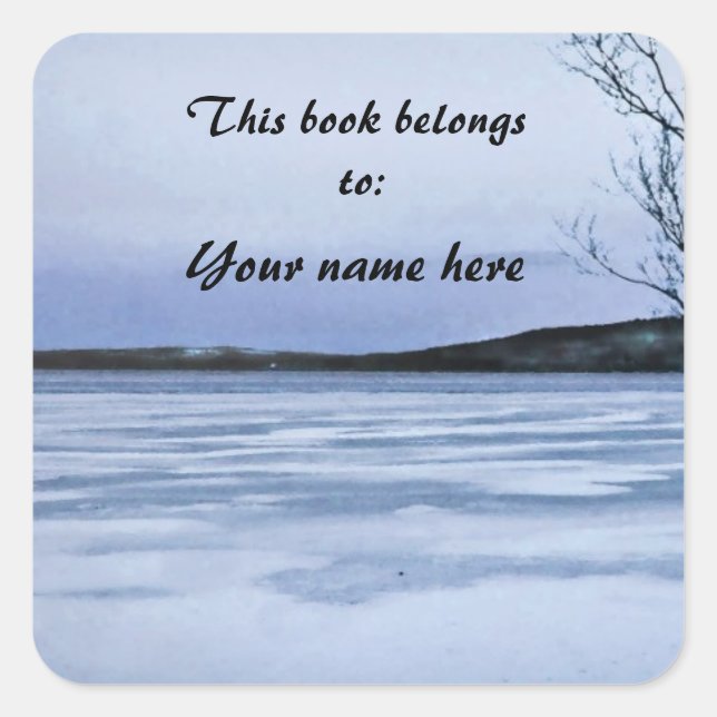 Frozen Lake Bookplate (Front)