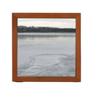 Frozen Lake Desk Organizer