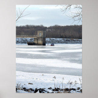 Frozen Lake Galena Poster
