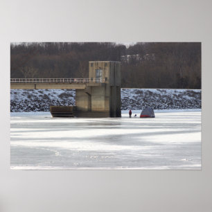 Frozen Lake Galena Poster