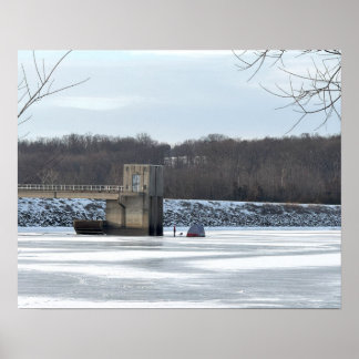 Frozen Lake Galena Poster