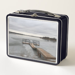 Frozen Lake Metal Lunch Box