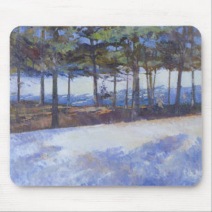 Frozen Lake New York State Mouse Pad