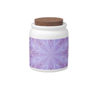 Frozen Lavender Abstract Candy Jar