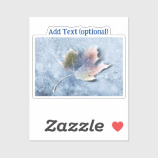 Frozen Leaf Sticker