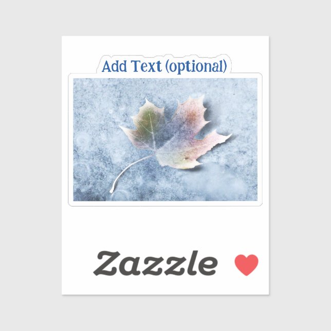 Frozen Leaf Sticker (Sheet)
