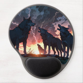 ❄️🐺 Frozen Legends – The Wolf King Mousepad
