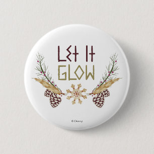 Frozen   Let it Glow Pinback Button