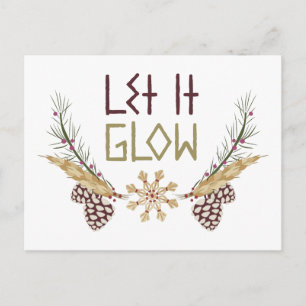 Frozen   Let it Glow Postcard