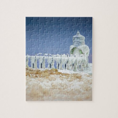 Frozen Lighthouse Jigsaw Puzzle