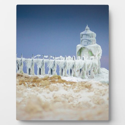 Frozen Lighthouse Plaque