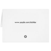 Frozen Maple Note Card (Back Horizontal)