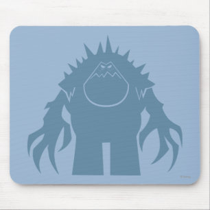 Frozen Marshmallow Silhouette Mouse Pad