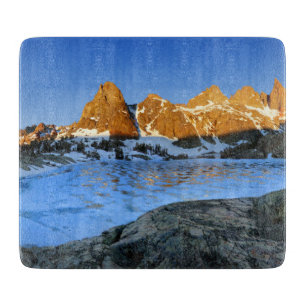 Frozen Minaret Lake Sunrise - Sierra Nevada Cutting Board