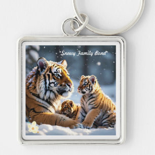 "Frozen Moments of Tiger Joy" Keychain