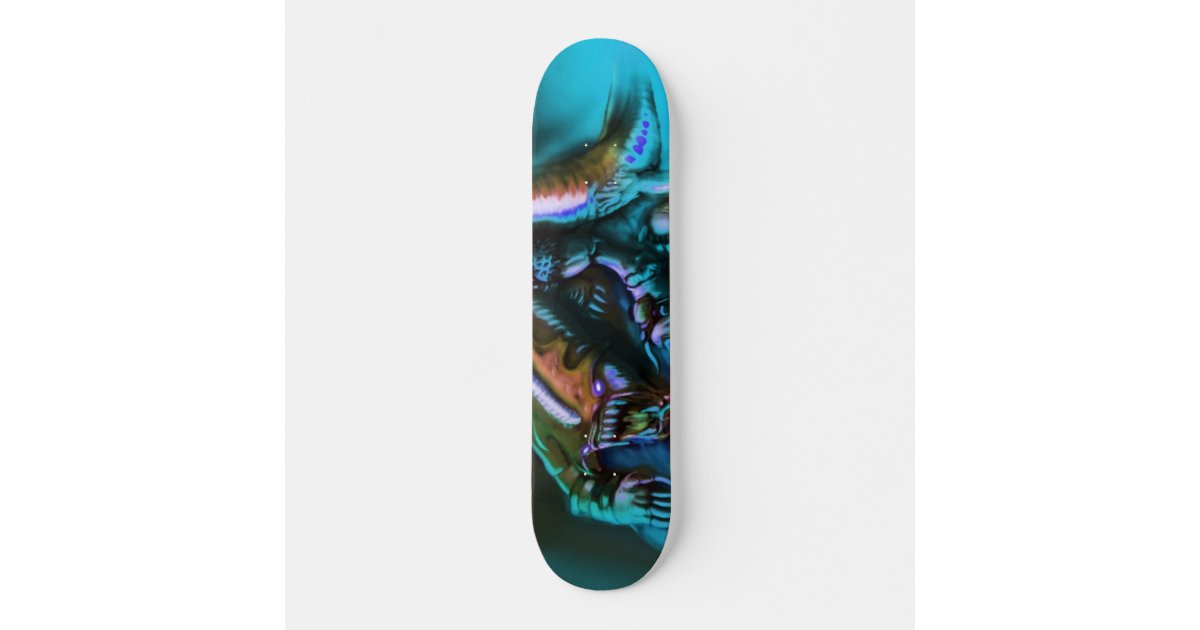 Perth Attent Hen Frozen Monster Skateboard Deck | Zazzle