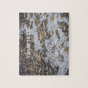 Frozen mountain stream jigsaw puzzle