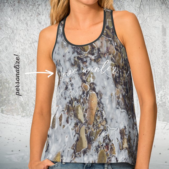 Frozen mountain stream tank top (Creator Uploaded)