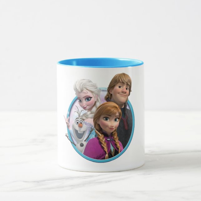 Frozen movie characters mug  (Center)