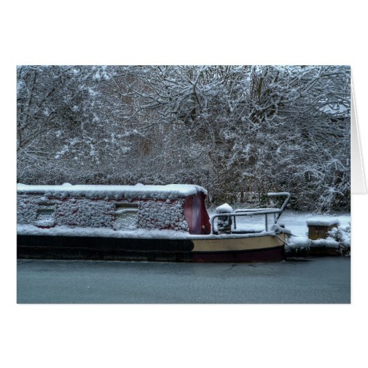 Frozen Narrowboat Cards (Front Horizontal)