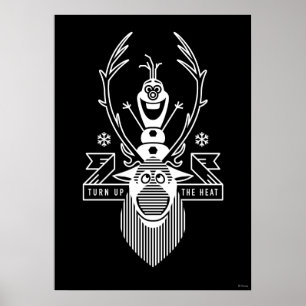 Frozen Olaf and Sven Poster