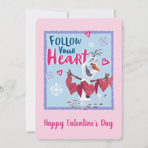 Frozen _ Olaf  Follow Your Heart Valentine Holiday Card