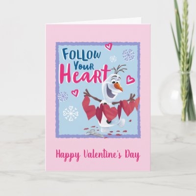 Frozen - Olaf | Follow Your Heart Valentine Holiday Card