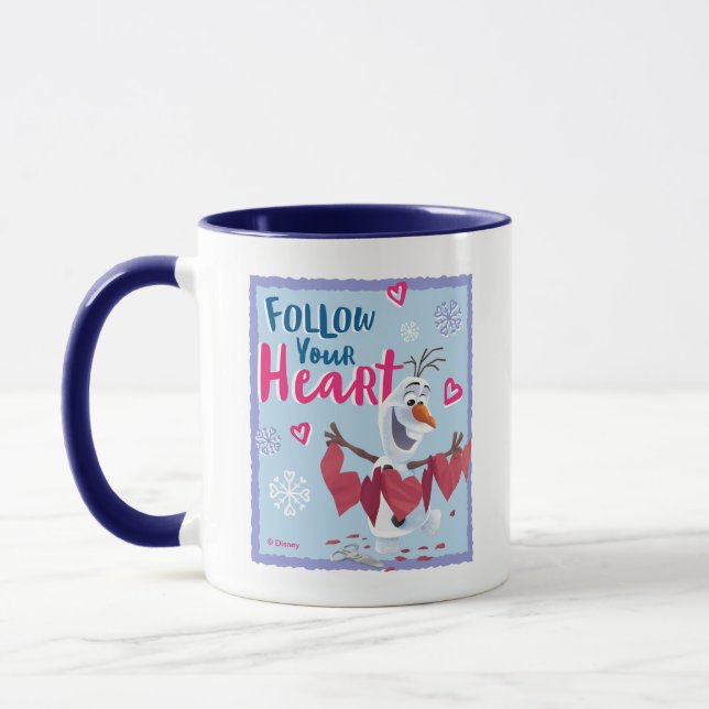 Frozen - Olaf | Follow Your Heart Valentine Mug (Left)