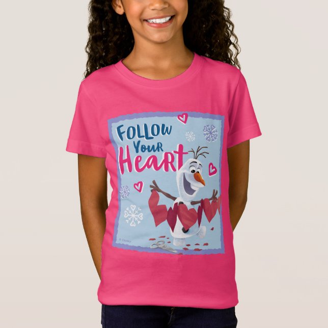 Frozen - Olaf | Follow Your Heart Valentine T-Shirt (Front)