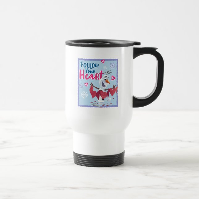 Frozen - Olaf | Follow Your Heart Valentine Travel Mug (Right)