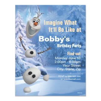 Frozen Olaf | In Pieces Birthday Party Invitation